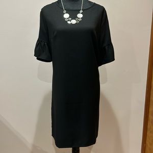 Black sheath dress